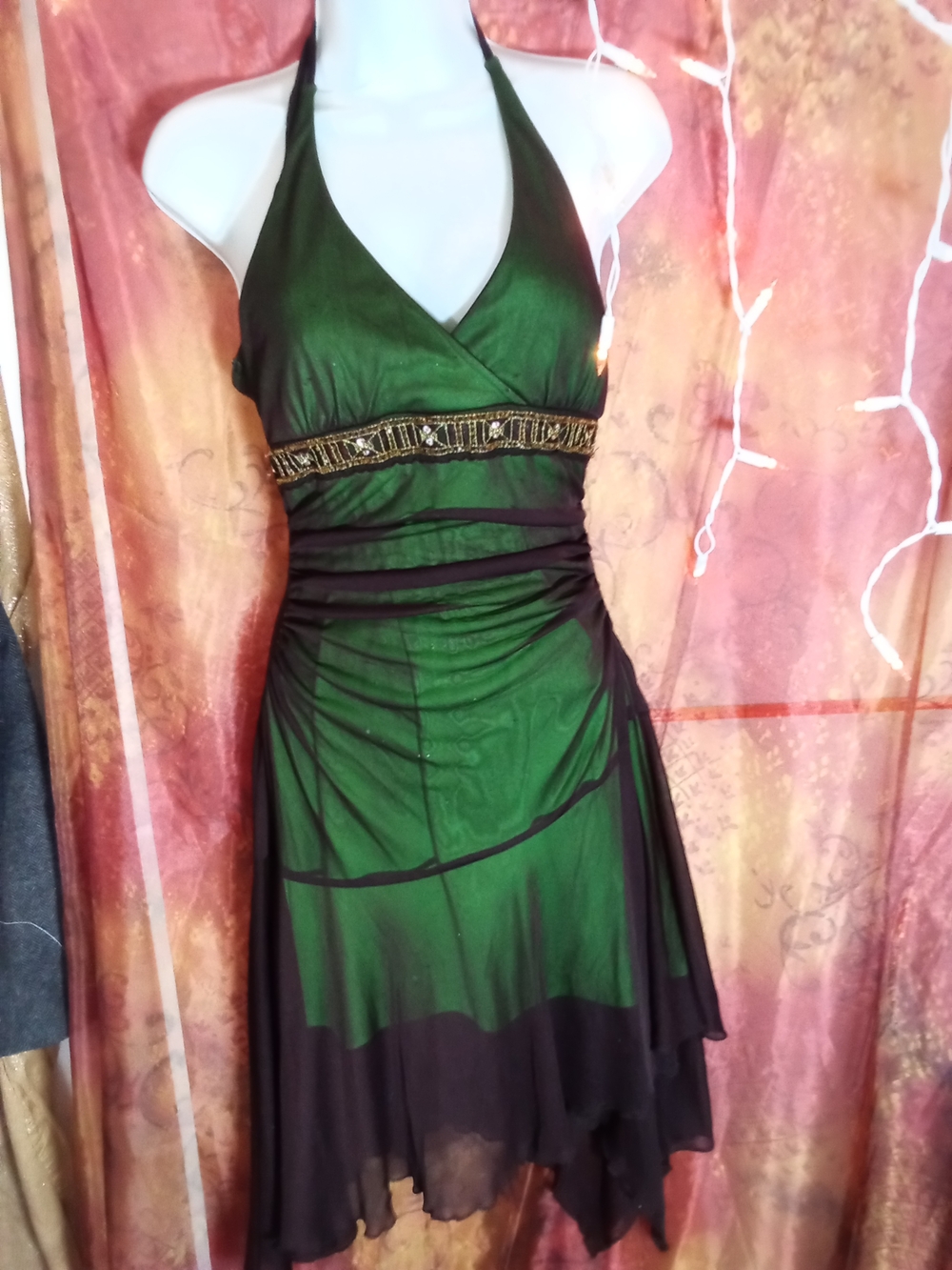 City Triangles Party Dress with Embellished Waist